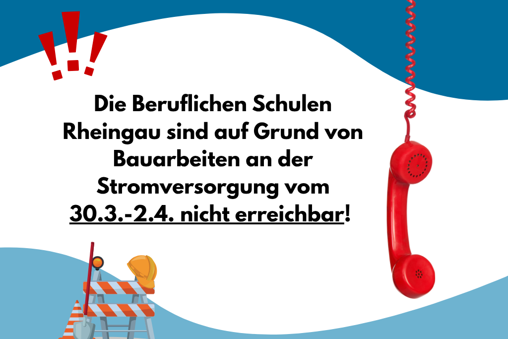 BSR wegen Bauarbeiten bis 2.4 nicht erreichbar